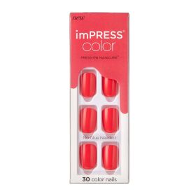 imPRESS Color Press-on Manicure, Chorally Crazy, Short