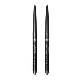 Revlon ColorStay Pencil Eyeliner with Built-in Sharpener, 201 Black, 2 Pack
