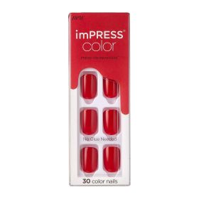 imPRESS Color Press-on Manicure, Reddy or Not, Short