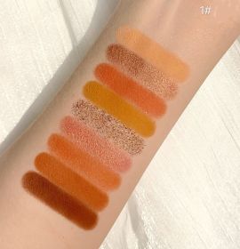 Pearlescent Matte Glitter 9 Color Eyeshadow Palette (Option: Three dimensional)