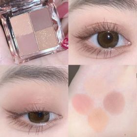 Pink-purple Eye Shadow Disc Sequins Pearlescent Student Party White Glitter (Option: 02Color)