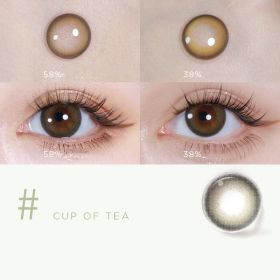 Daily Color Contact Lenses 38 Moisture Content (Option: Sweet Tea Green-350Degree)