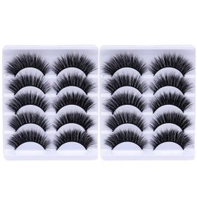 20/10/5 Paar Valse Mink Wimpers Natuurlijke Piekerige Lange Valse Wimpers Handgemaakte Gevleugelde Dikke Lash Voor Wimper Extension Make gereedschap (Color: 10Pairs-A)