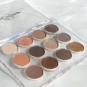 Magic Color Transparent 12 Color Eye Shadow Plate (Option: 01Color)