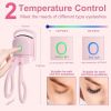 Eyelash Curler Portable Electric Heated Comb Eye Lash Long Lasting Eyelashes Curls Thermal Eyelash Curler Makeup Tools Heated Eyelash Curlers,Recharge